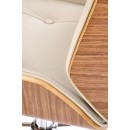 Кресло компьютерное HALMAR WEBSTER бежевый/орех